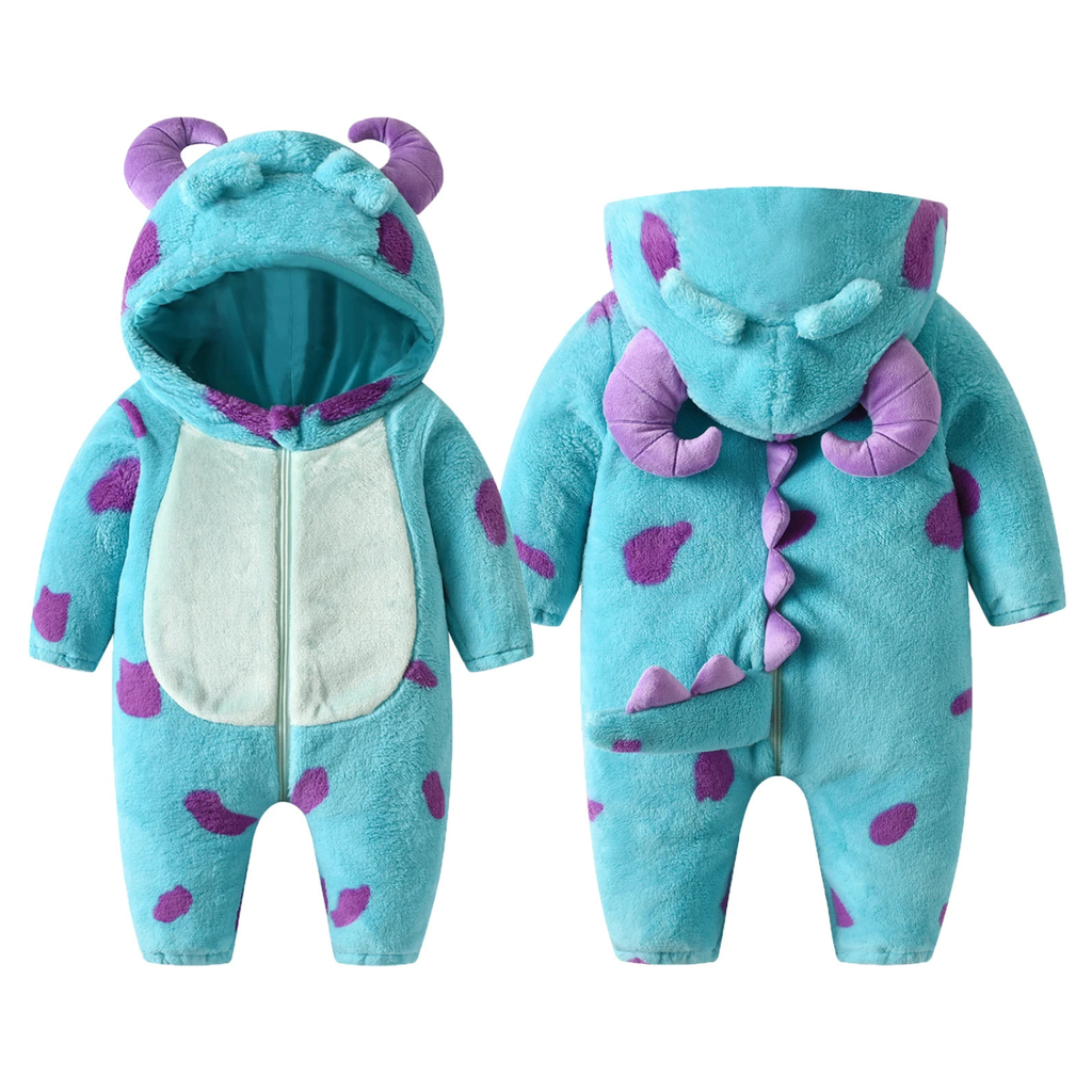 Baby Hooded Fleece Jumpsuit