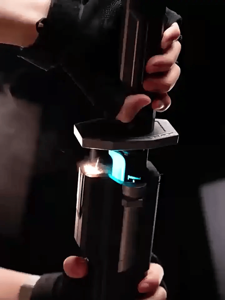 Glowing Sword with Sparks & Smoke