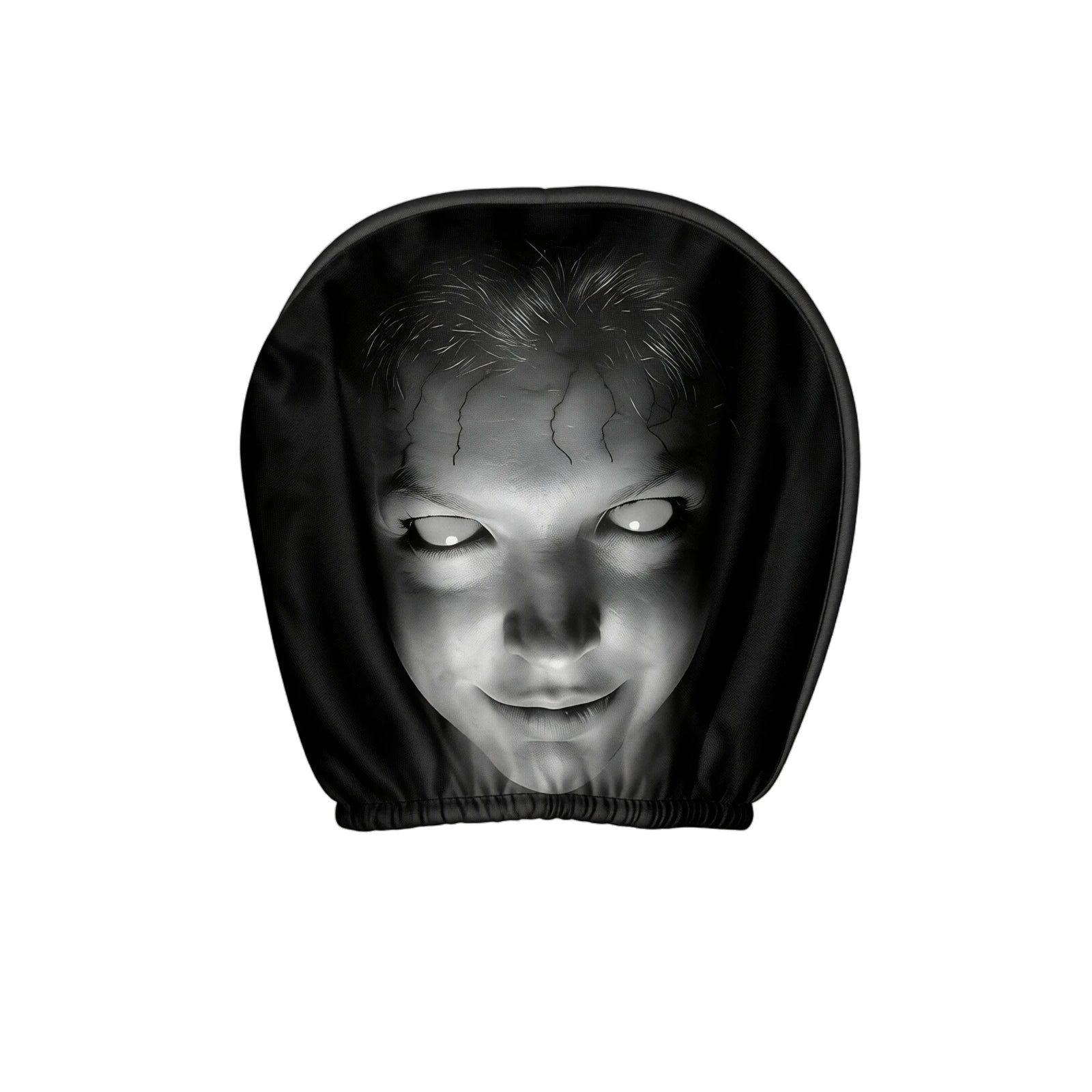 Horror Face Car Headrest Covers