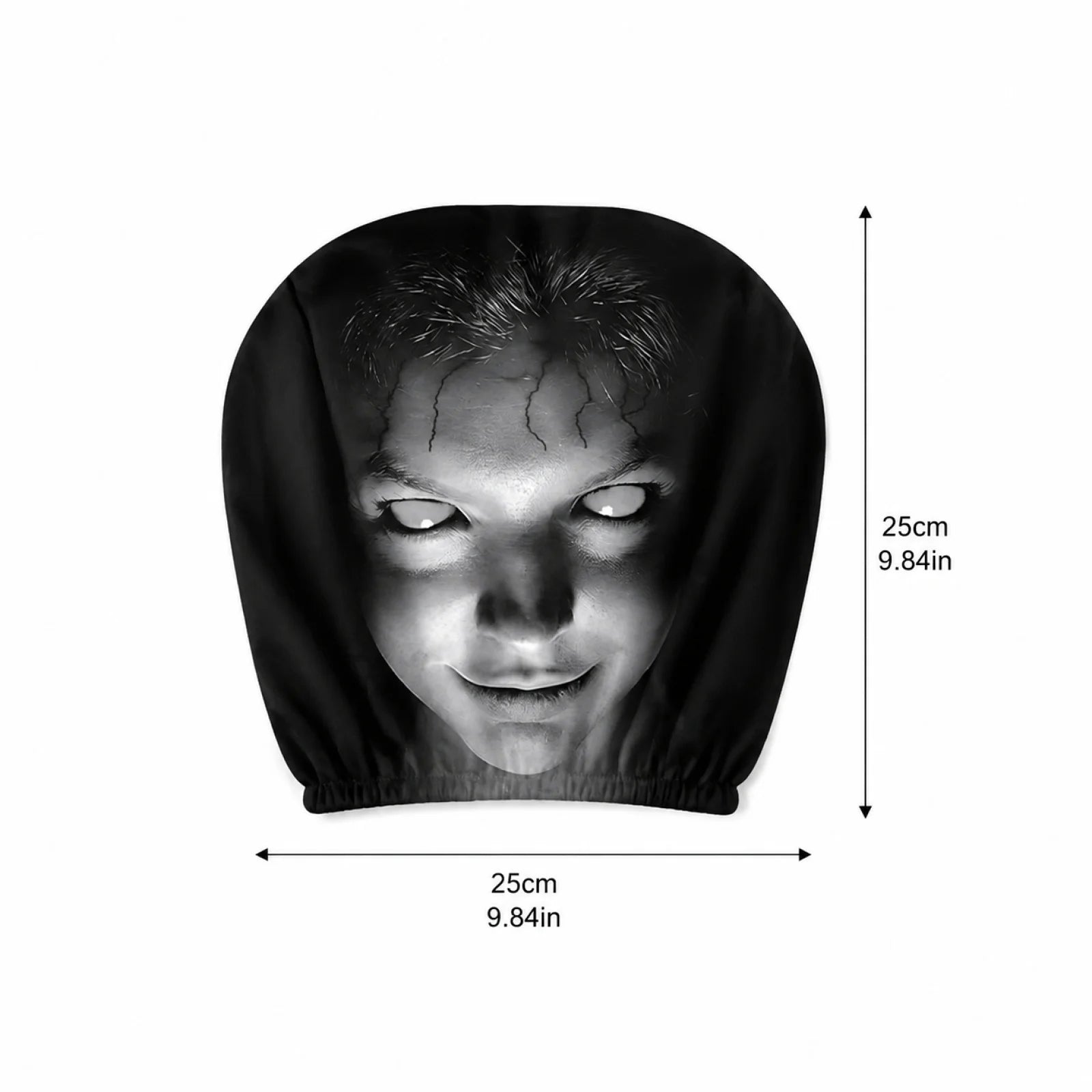 Horror Face Car Headrest Covers